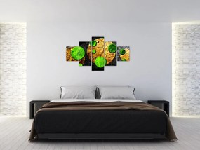 Obraz abstrakcji - Kule (125x70 cm)