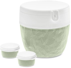 Śniadaniówka, pojemnik na sałatkę i sos BENTOBOX L, 3 elementy, KOZIOL