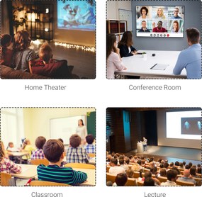 HOMCOM Ekran projekcyjny 203 x 152 cm 254 cm 4:3/ 16:9 Ręczny do kina domowego