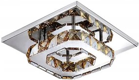 Lampa Sufitowa Kryształowa Kwadratowa Plafon Glamour 8W APP405-C APP406-C