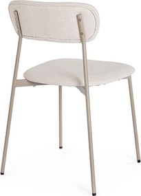 Szarobrązowe tapicerowane krzesło Inka – Yes Everyday