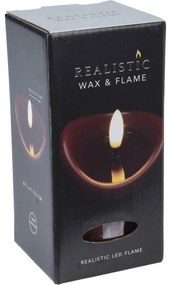 Świeca LED, ciemnoczerwony, 1x LED, 7 x 12,5 cm, 2x AAA