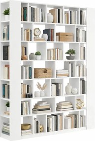 Biała duża biblioteczka regał na książki do salonu E8-E68