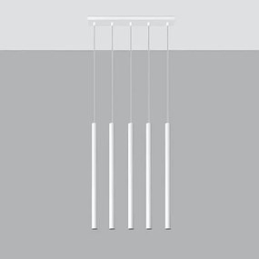 Lampa wisząca PASTELO 5 biała