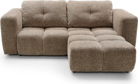 Masseno Narożnik ARTE z funkcją spania i pojemnikiem na pościel Narozniki L, Rozkładana sofa - Brązowy, BELLO 10