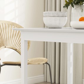 HOMCOM Stół kuchenny kwadratowy nowoczesny biały 75x75x76 cm do jadalni i kuchni | Aosom PL