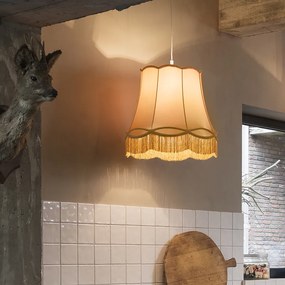 Retro lampa wisząca złota 45 cm - Granny Retro Oswietlenie wewnetrzne