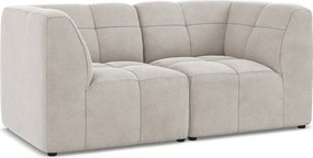 Beżowa aksamitna sofa 180 cm Aloha – Makamii
