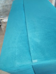 PROMOCJA Rozkładany zestaw wypoczynkowy w kształcie U VENORIA 285x146 cm, petrolejowy + 2 poduszki GRATIS II. gatunek