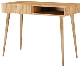 Minimalistyczne skandynawskie biurko 100 cm dąb craft - Esto 5X