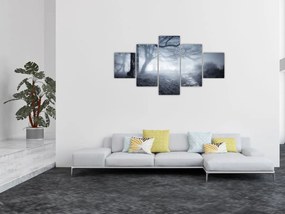 Obraz- Droga we mgle (125x70 cm)