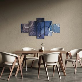 Obraz - Atrament marmurkowy (125x70 cm)