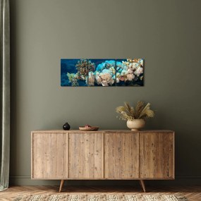 Obraz - W oceanie (z zegarem) (90x30 cm)