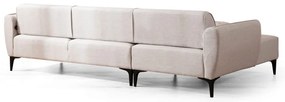 Biała sofa narożna Belissimo, lewy narożnik – Balcab Home