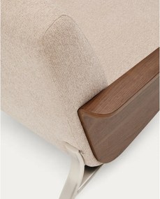 Jasnobrązowa sofa z tkaniny szenilowej 205 cm Amsen – Kave Home