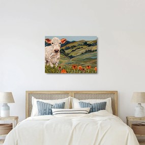Obraz na szkle - Imitacja dzianego motywu (70x50 cm)