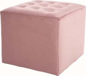 Tapicerowana pufa z ozdobnym siedziskiem Lori Velvet