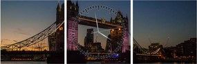 Obraz - Tower bridge (z zegarem) (90x30 cm)