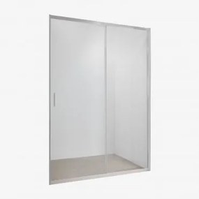 Kabina Prysznicowa Z Dostępem Od Przodu Z Drzwiami Przesuwnymi, Szkło Hartowane O Grubości 6 Mm I Aluminium - Sklum