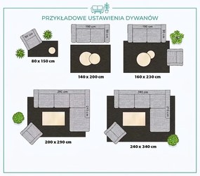 Dywan nowoczesny Fancy Modern Art Soft Touch poliestrowy 120 cm x 170 cm