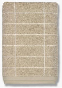 Beżowy bawełniany ręcznik kąpielowy 70x140 cm Tile Stone – Mette Ditmer Denmark