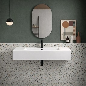 Umywalka nablatowa / wisząca z konglomeratu TAVA cm | Różne rozmiary : Rozmiar - 60 x 43 cm, Typ montażu - nablatowa