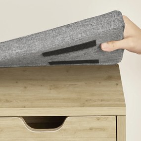 Szafka na buty z siedziskiem 104 cm Faro 024, z szufladą i półkami, dąb artisan