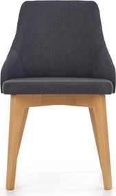 Wygodne krzesło na drewnianych nogach w kolorze dąb miodowy Toledo