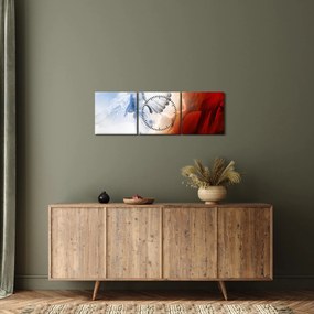 Obraz - Dobro i zło (z zegarem) (90x30 cm)