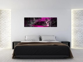 Obraz - Różowy las (170x50 cm)