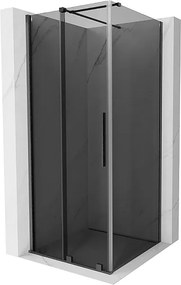 Mexen Velar kabina prysznicowa rozsuwana 120 x 120 cm, grafit, gun gray szczotkowany - 871-120-120-41-66