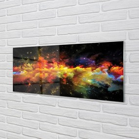 Panel Kuchenny Szklany Słoneczna Geometria Złota