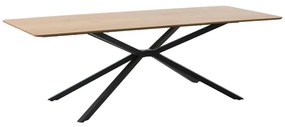 Stół z blatem w dekorze dębu 100x200 cm Cesura – Unique Furniture