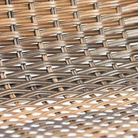 Zestaw krzeseł ogrodowych bistro,brązowe, 2 szt