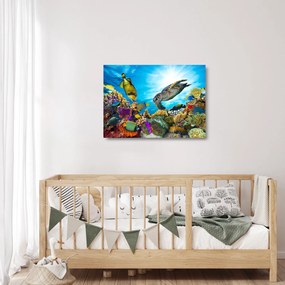Obraz na szkle rafy koralowej (70x50 cm)