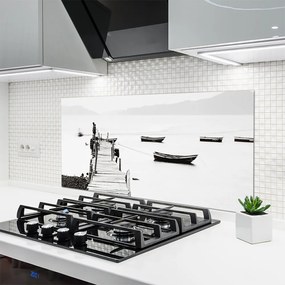 Szkło Ozdobne do Kuchni Przystań Łodzi pod Mostem