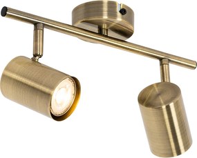 Nowoczesny reflektor brązowy regulowany 2-punktowy - Jeana