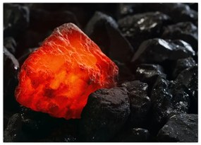 Obraz - świecący minerał (70x50 cm)