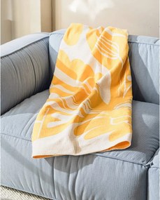 Żółty koc 165x200 cm Lino – noo.ma