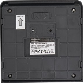 Lampa ścienna czarna z LED IP54 z czujnikiem ruchu solarna - Border