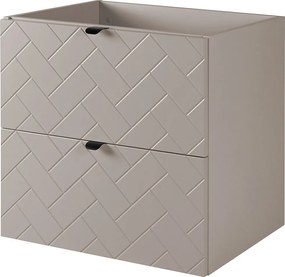 Meble łazienkowe, Kaszmir, 60 x 57 x 46 cm, czarne uchwyty