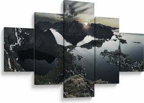 Obraz - Norweskie góry (125x70 cm)