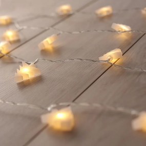 DecoKing Świąteczne Lampki Choinki ciepła biała, 20 LED