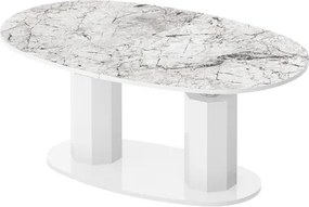 Rozkładany i podnoszony ławostół Barletta marmur wysoki połysk