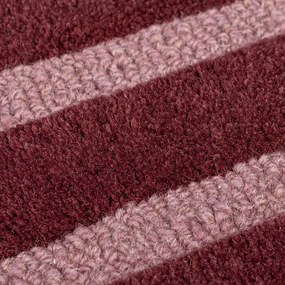 Bordowy wełniany dywan tkany ręcznie 120x180 cm Split Ombre Shaped – Flair Rugs