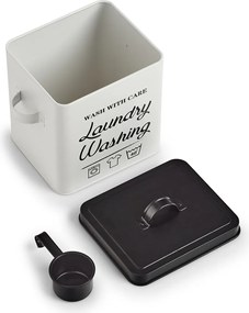 Puszka na proszek do prania LAUNDRY, z miarką i pokrywką