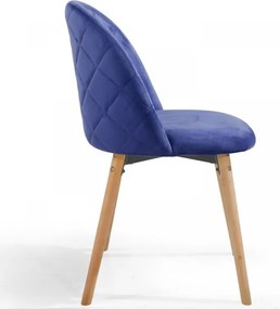 MIADOMODO Zestaw krzeseł do jadalni, kr. niebieski, 4 szt.