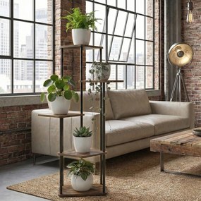 Kwietnik stojący wysoki na 5 kwiatów RIMOZA, 30 x 30 x 106 cm