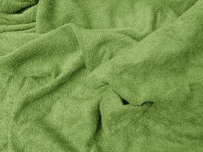 PrzytulneMieszkanie.pl Prześcieradło frotte EXCLUSIVE zielone 200x220 cm