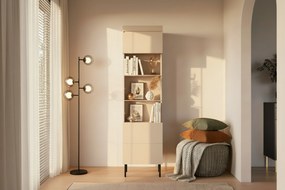 Witryna do salonu Sentia 1D - kaszmir / czarny